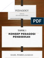 Topik 1 Konsep Pedagogi Pendidikan