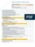 Tarea1. Lista de Cotejo Niña de 4 Meses CRED