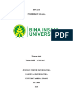 Tugas 1 - Pendidikan Agama - Fauzan Subhi - Fi20b