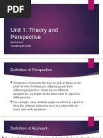 Theory and Perspective-1