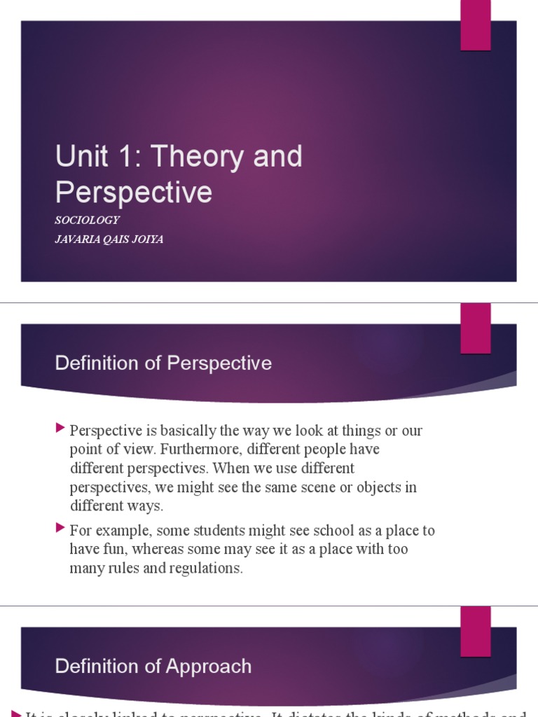 Sociology Perspectives and Approaches | PDF | Sociology | Scientific Method