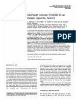 Mortality Among Workers in An Italian Cigarette Factory