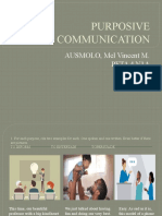 Purposive Communication: AUSMOLO, Mel Vincent M. Peta 4 N1A