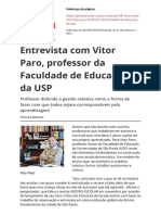 Entrevista com Vitor Paro-professor da Faculdade de Educacao da USP