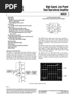 High-Speed, Low-Power Dual Operational Amplifier: S Slew Rate