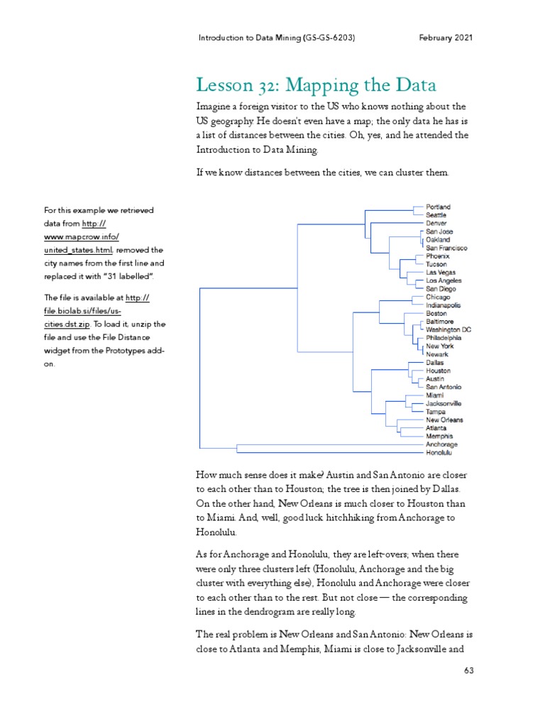 Lesson 32: Mapping The Data | PDF | Deep Learning | Cluster Analysis