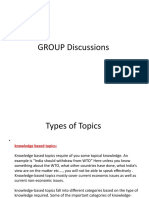 GROUP Discussions