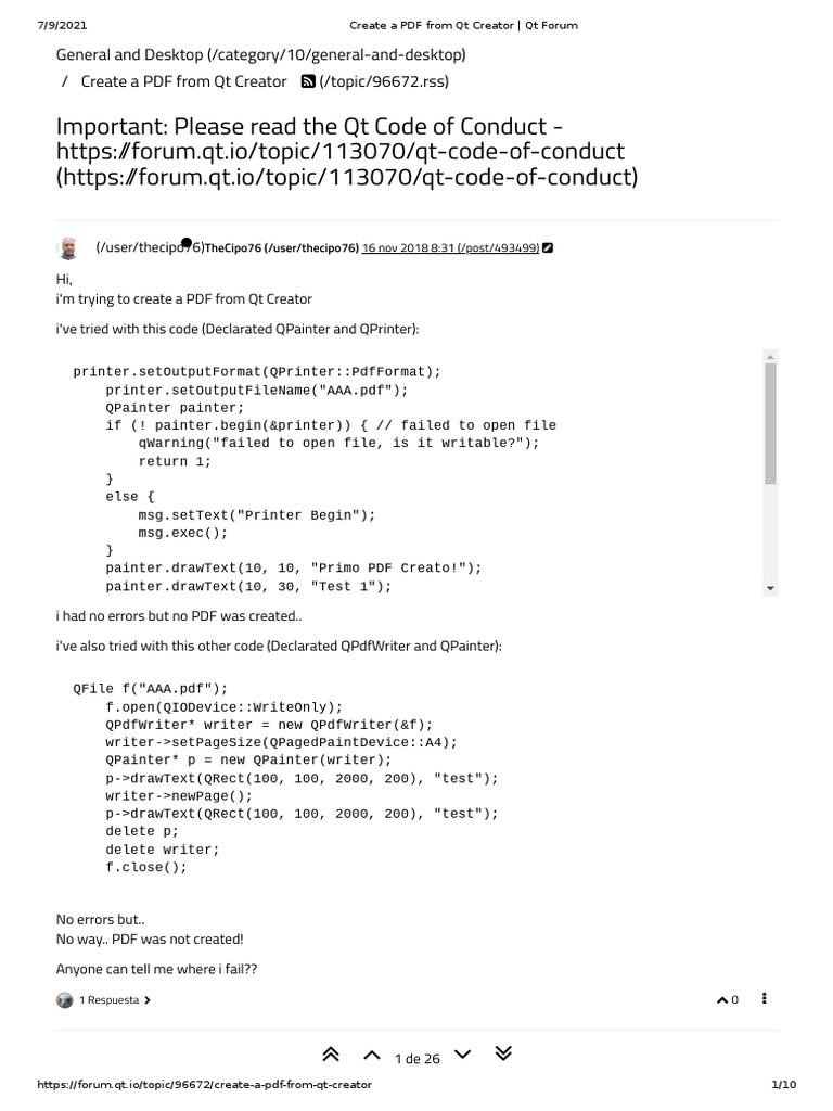 Qt PDF Creation Troubleshooting | PDF | Printer (Computing) | Software ...