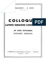 Balboni & Neri - Colloquia Latino Sermone Conscripta