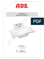 Operating Manual Electronical Babyscale M10614: Ade GMBH & Co. Hammer Steindamm 27 - 29 D - 22089 Hamburg