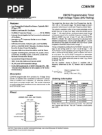 CD4541B - CMOS Programmable Timer