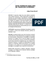 - artigo. KIRSCH, Gaby F. Pressupostos teóricos para uma crítica de tradução literária.