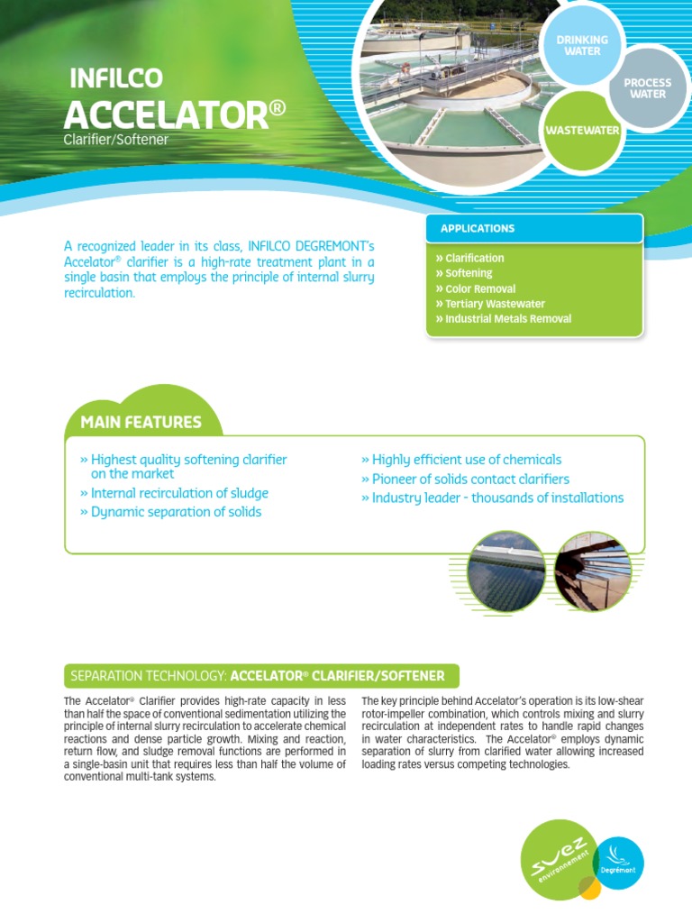 Accelator: Infilco | PDF | Sewage Treatment | Chemical Engineering
