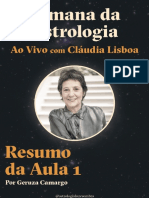 Semana Da Astrologia - Resumo Aula 1