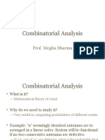 Combinatorial Analysis Sessions 1-2