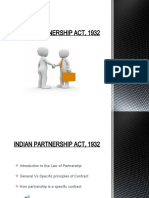 Introduction to Indian Partnership Act 1932