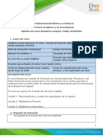 Syllabus Del Curso Bioquímica Vegetal