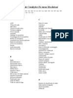 Glossário de Condições de Mesa Mecânicas