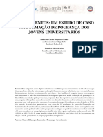 Estudo sobre a formação de poupança de jovens universitários