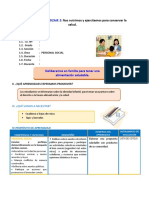 DIA 2 SESION de APRENDIZAJE Deliberamos en Familia para Tener Una Alimentación Saludable.