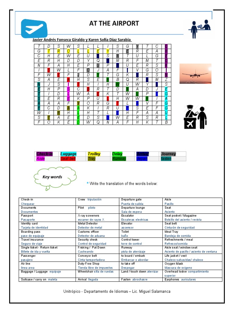 Workshop 2 - at The Airport | PDF | Baggage | Transport