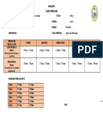 Horario clases virtuales CETPRO Artemio Dolorier