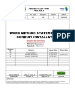 Rev02-Work Method Statement For Conduit Installation