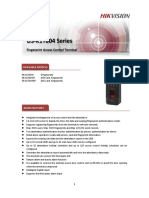 DS-K1T804 Series: Fingerprint Access Control Terminal