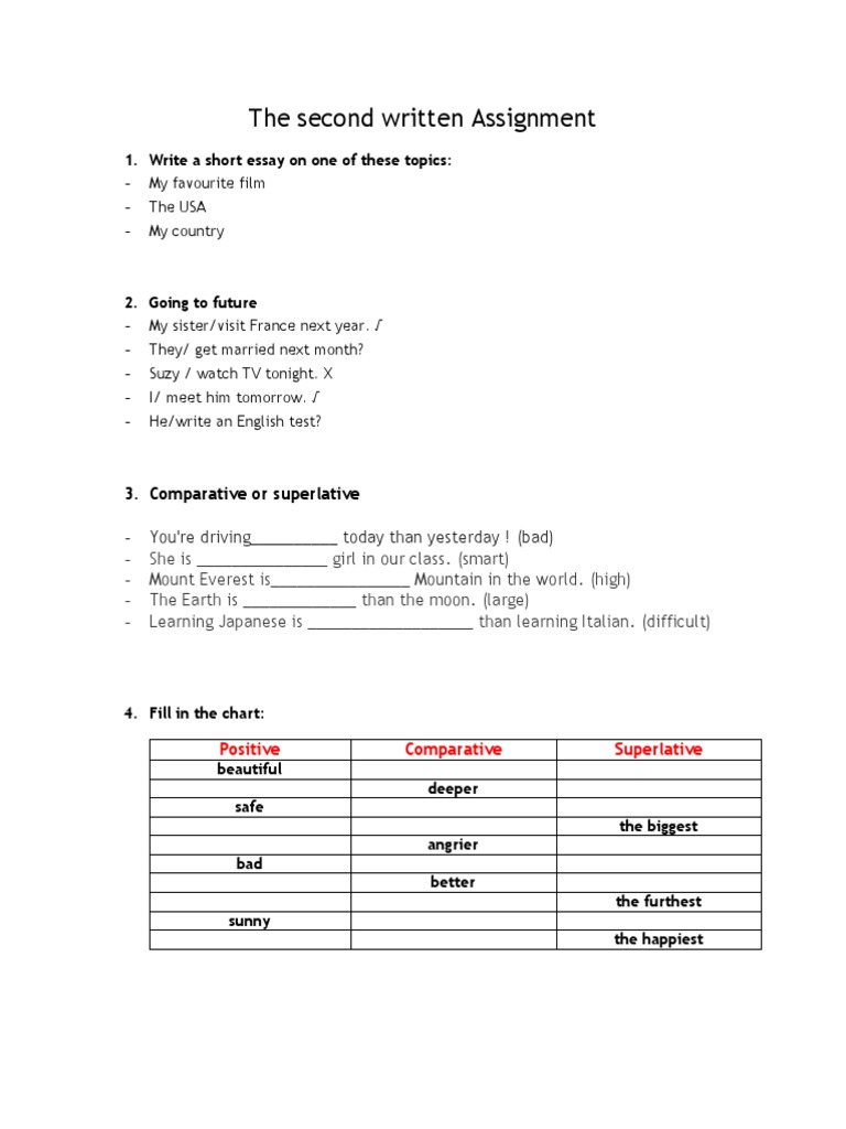 Second Assignment Guidelines | PDF