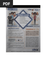 Primera Sesión Del ICFES Agosto 2025 (Con Respuestas) | PDF