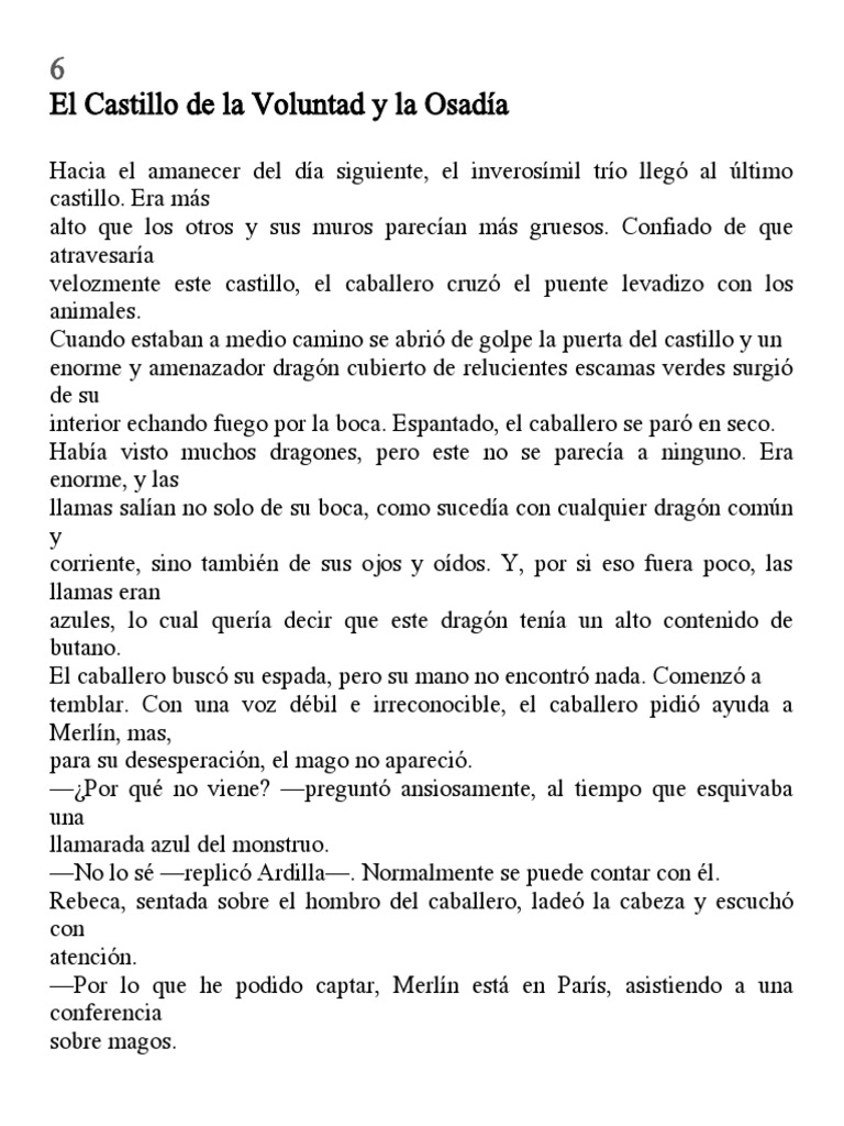 suficiente Hecho de articulo Capitulo 6 - El Caballero de La Armadura Oxidada | PDF | Continuar |  Caballero