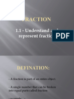 Fraction: 1.1 - Understand and Represent Fraction