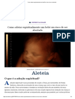 Como Adotar Espiritualmente Um Bebê em Risco de Ser Abortado