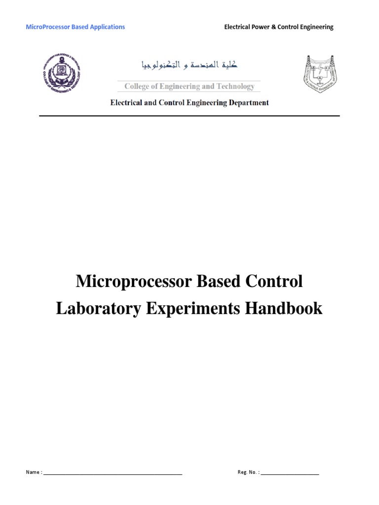 Microprocessor Control Lab Handbook | PDF | Operational Amplifier ...