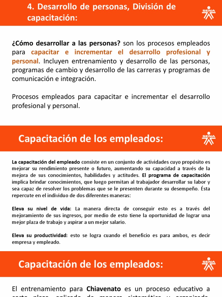 Desarrollo de Personas y División de Capacitación | PDF | Aprendizaje ...