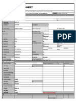 Personal Data Sheet