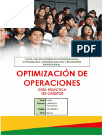Guía Didáctica Optimización de Operaciones - Logística y Transporte - 6to. Nivel - 2021A