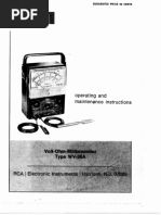 RCA WV-38A Rev. 03-71 | PDF | Capacitor | Resistor