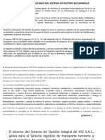 EJEMPLOS REALES ALCANCE DE UN SISTEMA DE GESTION (REQUISITO 4.3)