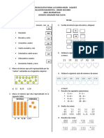 Evaluación diagnóstica matemáticas grado 2do