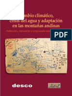 Cambio Climatico Crisis Del Agua y Adaptacion en Montanas Andinas