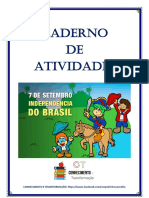 Caderno de atividades sobre independência do Brasil