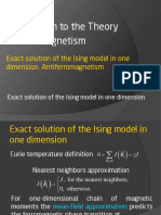 6.1 Exact Solution of The Ising Model in One Dimension