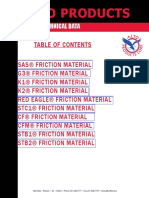 Alto Products: Friction Technical Data