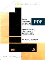 PID, estructura organico-academica y normatividad