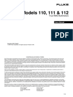 Models 110, 111 & 112: True RMS Multimeters