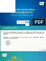 Aula 1 - Conceitos Gerais Sobre Microbiologia Clínica