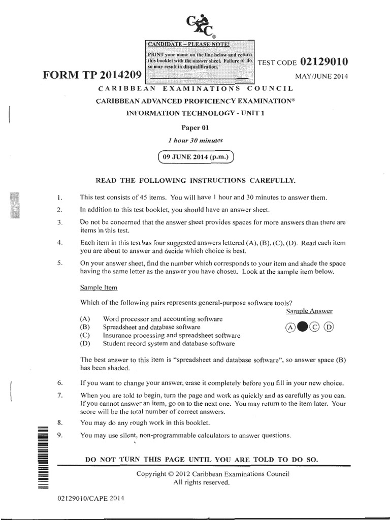 Form TP: Test Code | PDF | Computer Programming | Computer Network