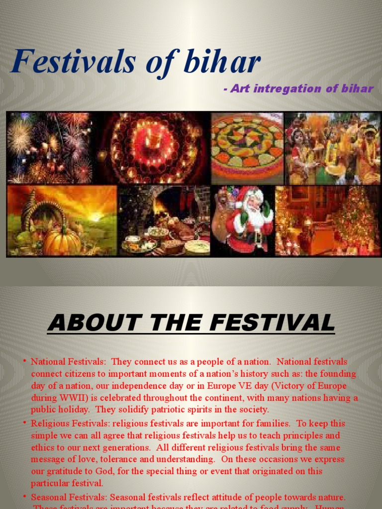 Festivals of Bihar PDF Festival Hindu Worship
