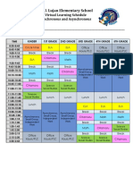 Virtual Learning Schedule